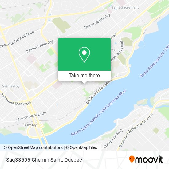 Saq33595 Chemin Saint map