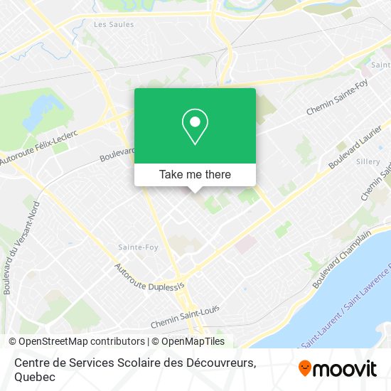 Centre de Services Scolaire des Découvreurs map