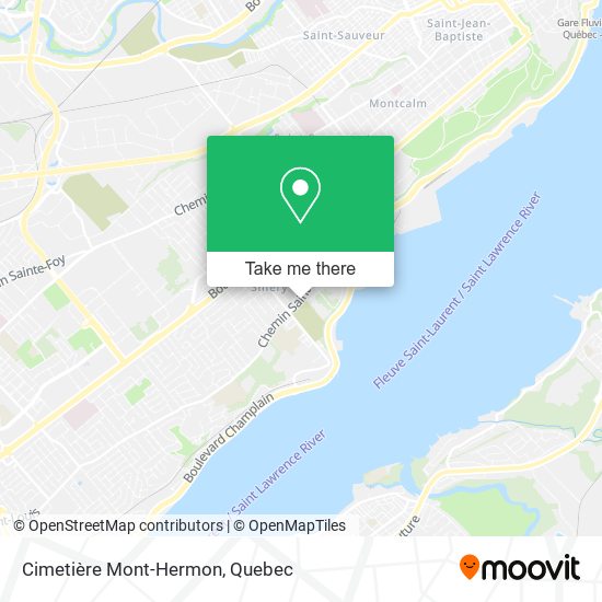 Cimetière Mont-Hermon map