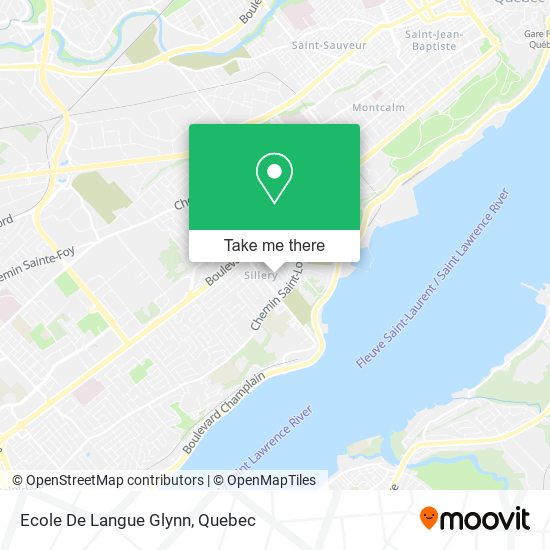 Ecole De Langue Glynn map
