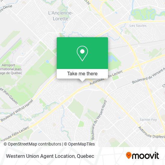 Western Union Agent Location map