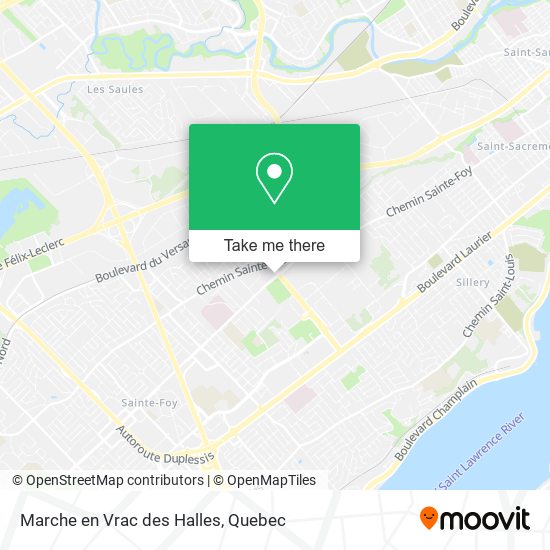 Marche en Vrac des Halles map