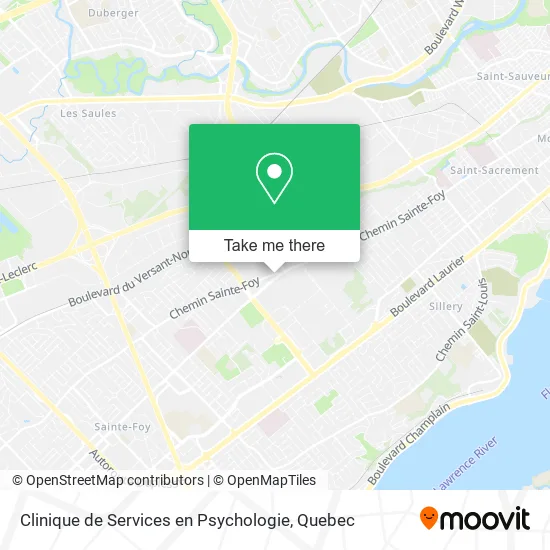 Clinique de Services en Psychologie map