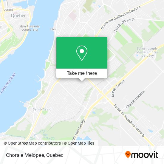 Chorale Melopee map