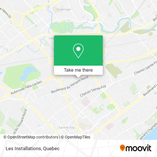 Les Installations map