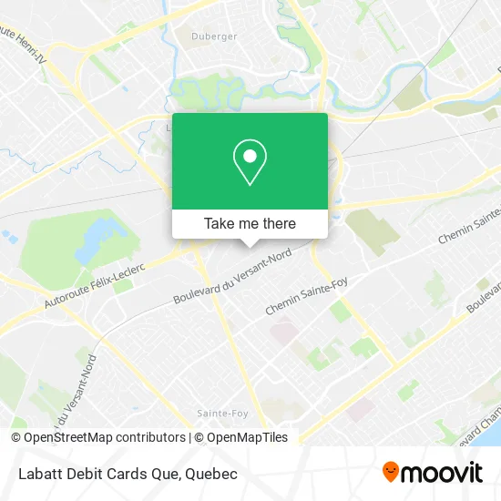 Labatt Debit Cards Que map