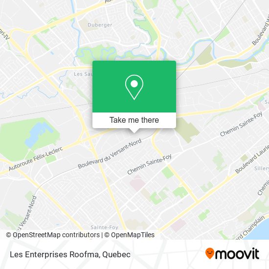 Les Enterprises Roofma map