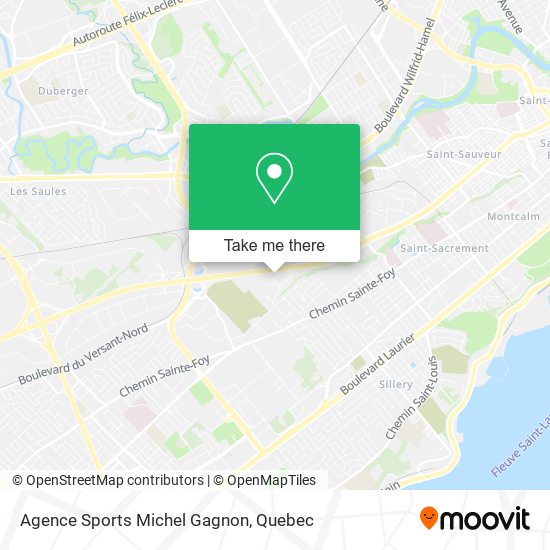 Agence Sports Michel Gagnon map