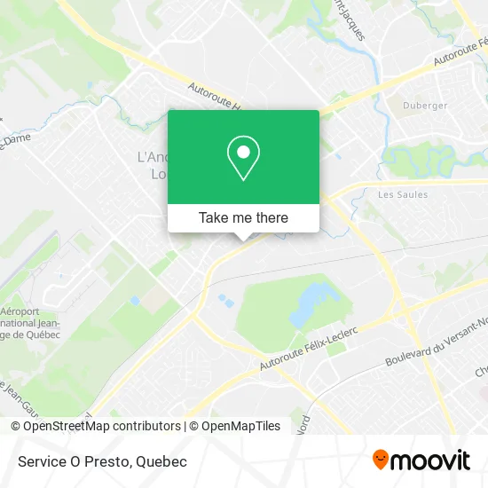 Service O Presto map