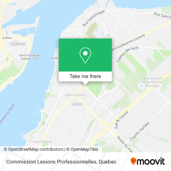 Commission Lesions Professionnelles map