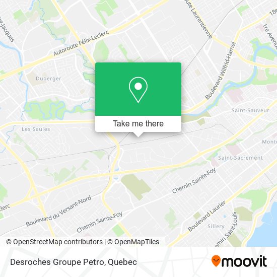 Desroches Groupe Petro map