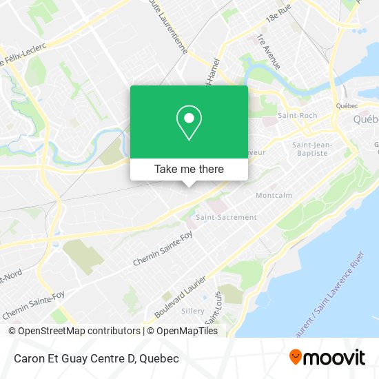 Caron Et Guay Centre D map