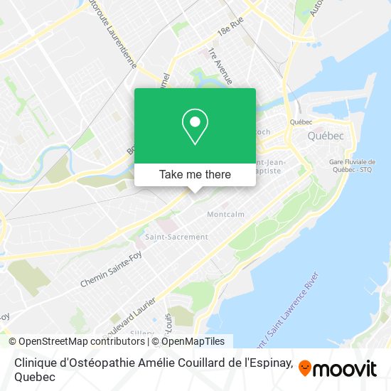 Clinique d'Ostéopathie Amélie Couillard de l'Espinay map
