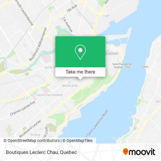 Boutiques Leclerc Chau map
