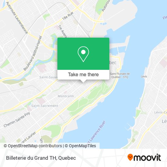 Billeterie du Grand TH map