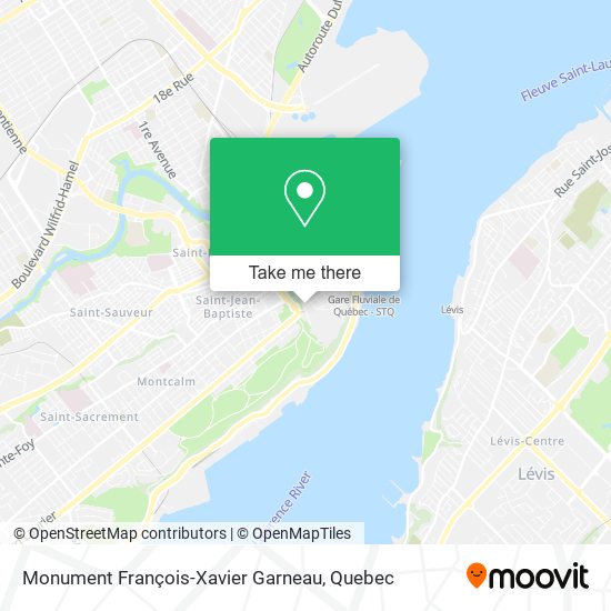 Monument François-Xavier Garneau map