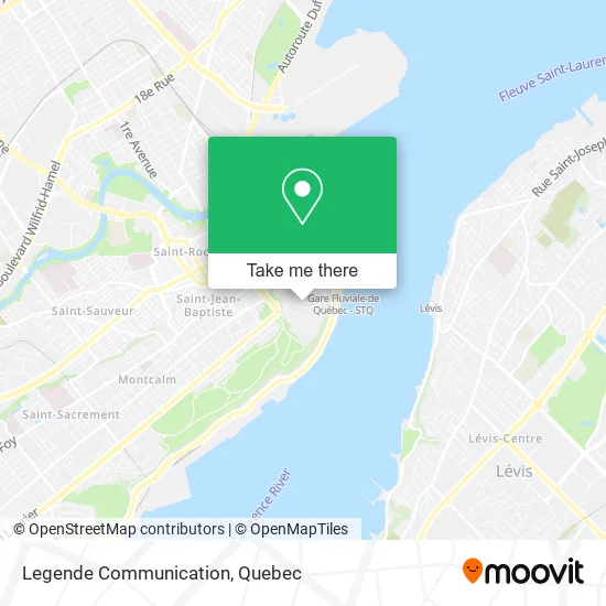 Legende Communication map