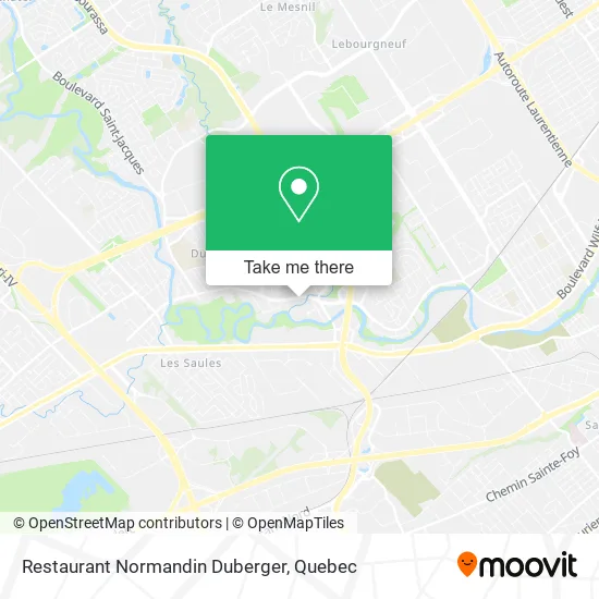 Restaurant Normandin Duberger map
