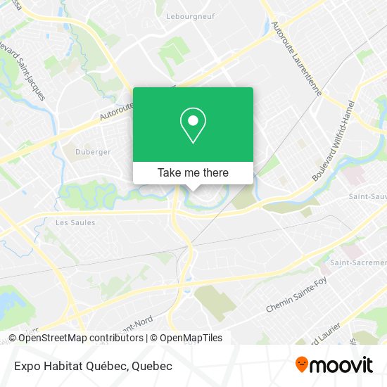 Expo Habitat Québec map