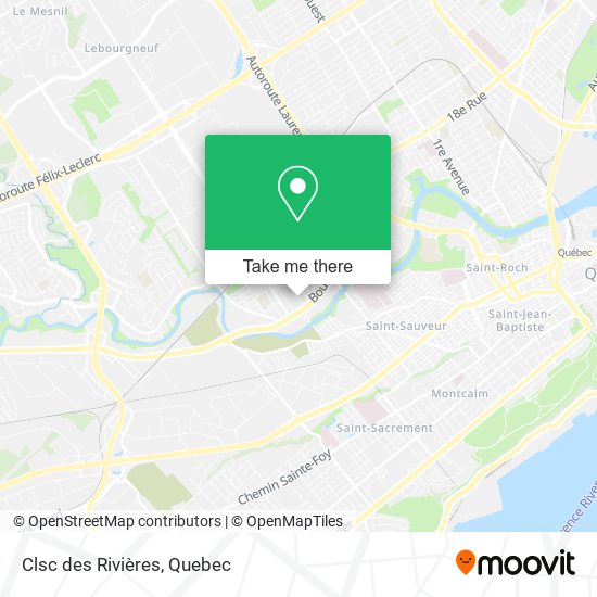 Clsc des Rivières map