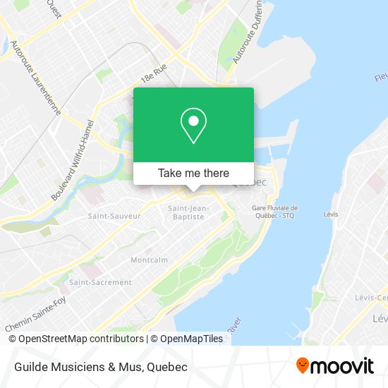 Guilde Musiciens & Mus map