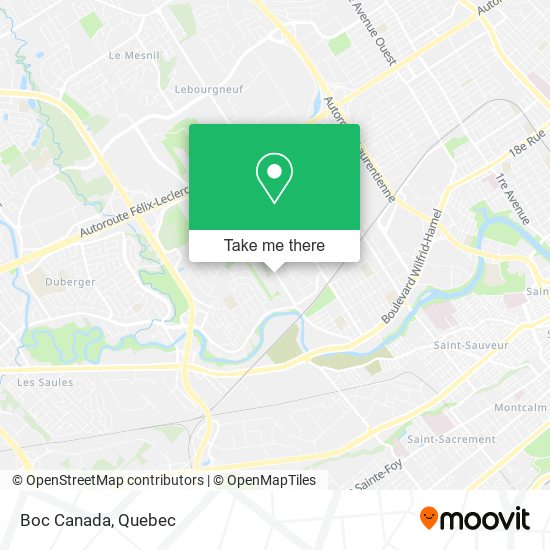 Boc Canada map