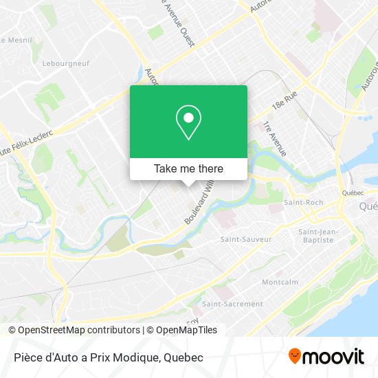 Pièce d'Auto a Prix Modique map