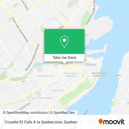 Couette Et Cafe A la Quebecoise map