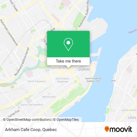 Arkham Cafe Coop map