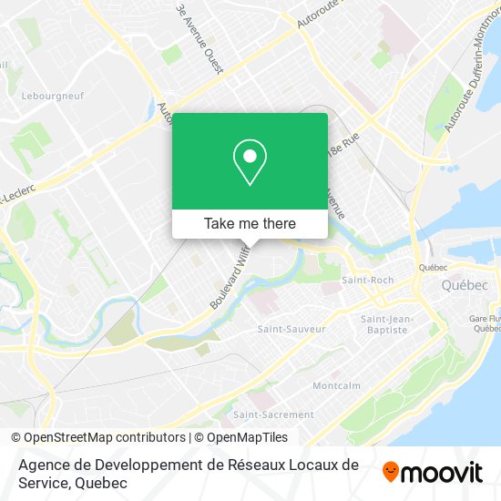 Agence de Developpement de Réseaux Locaux de Service map