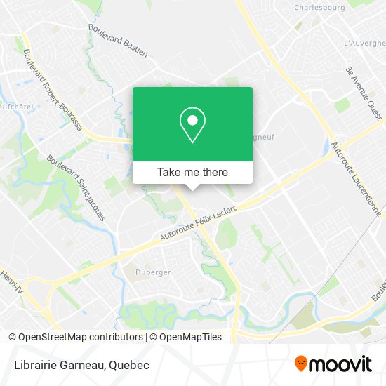 Librairie Garneau map