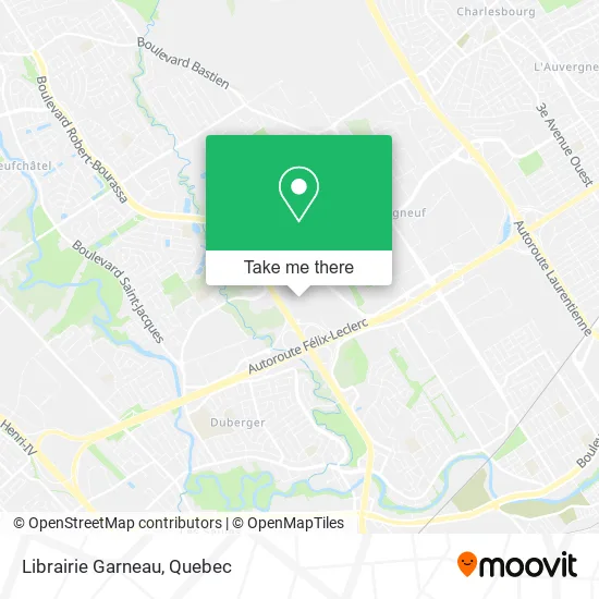 Librairie Garneau map