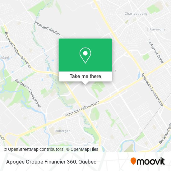 Apogée Groupe Financier 360 map
