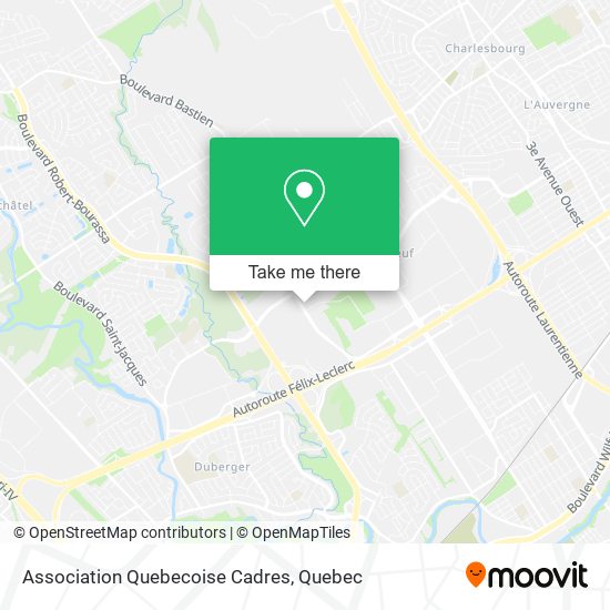 Association Quebecoise Cadres map