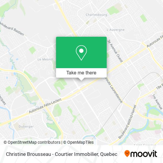 Christine Brousseau - Courtier Immobilier map