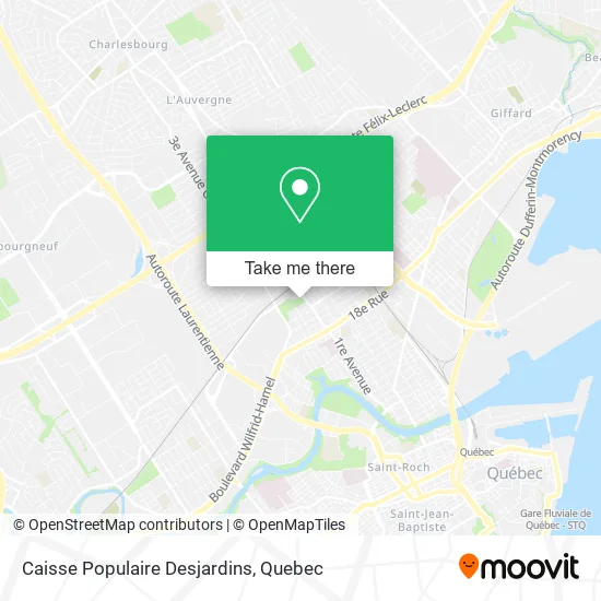 Caisse Populaire Desjardins map