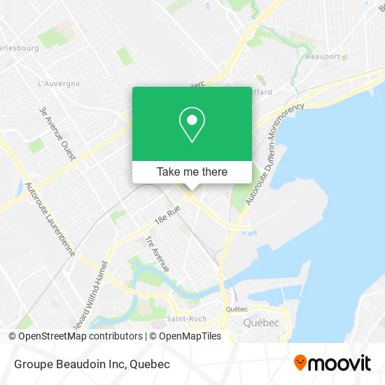 Groupe Beaudoin Inc map