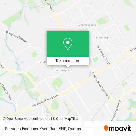 Services Financier Yves Ruel ENR map