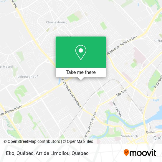 Eko, Québec, Arr de Limoilou map