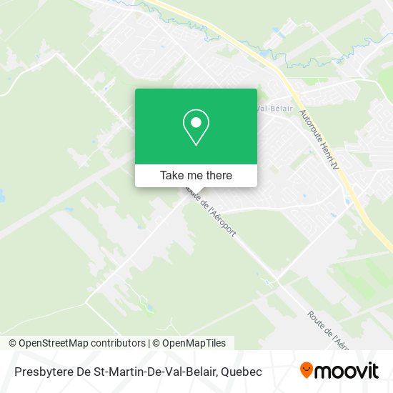 Presbytere De St-Martin-De-Val-Belair map