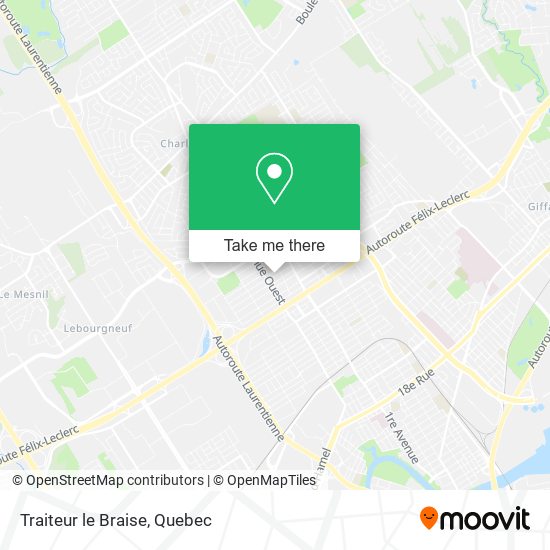 Traiteur le Braise map