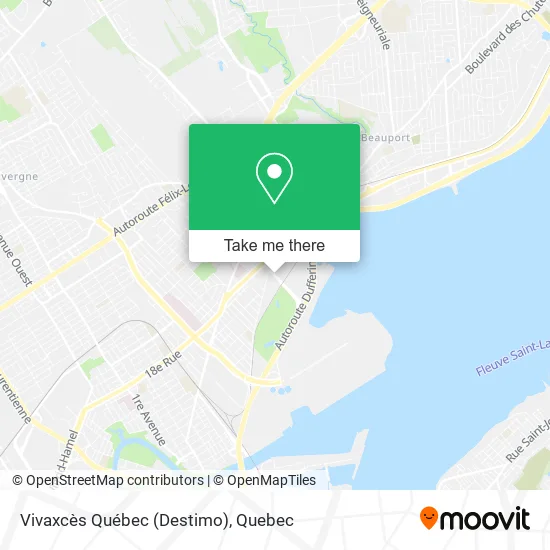 Vivaxcès Québec (Destimo) map