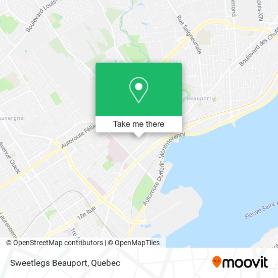 Sweetlegs Beauport map