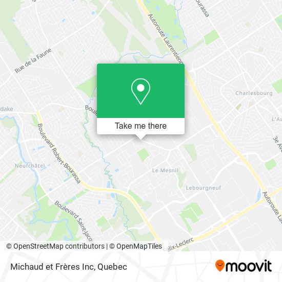 Michaud et Frères Inc map