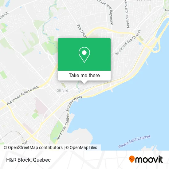 H&R Block map