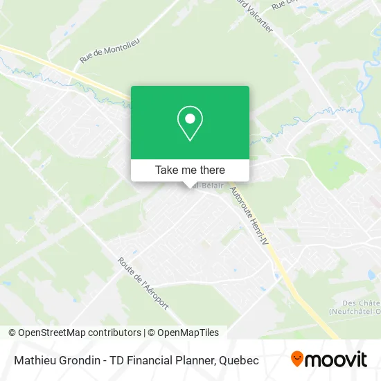 Mathieu Grondin - TD Financial Planner map