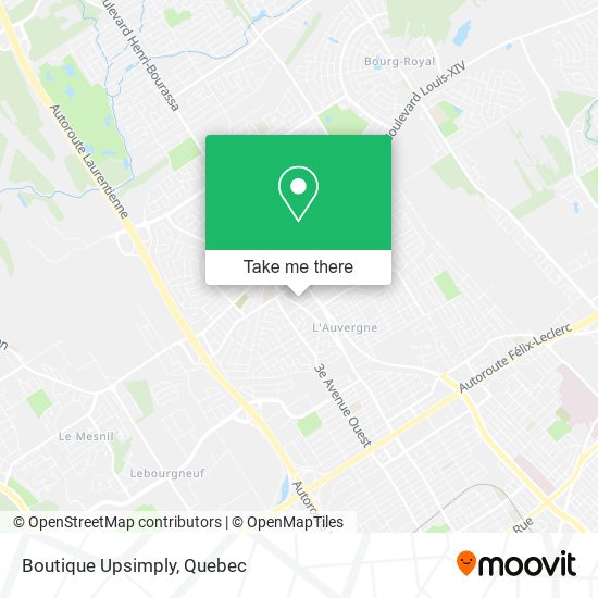 Boutique Upsimply map