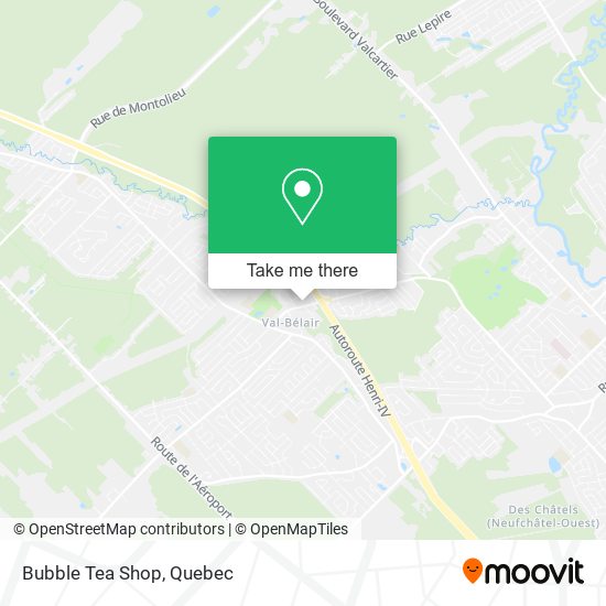 Bubble Tea Shop map