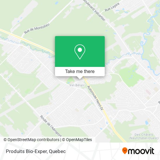 Produits Bio-Exper map