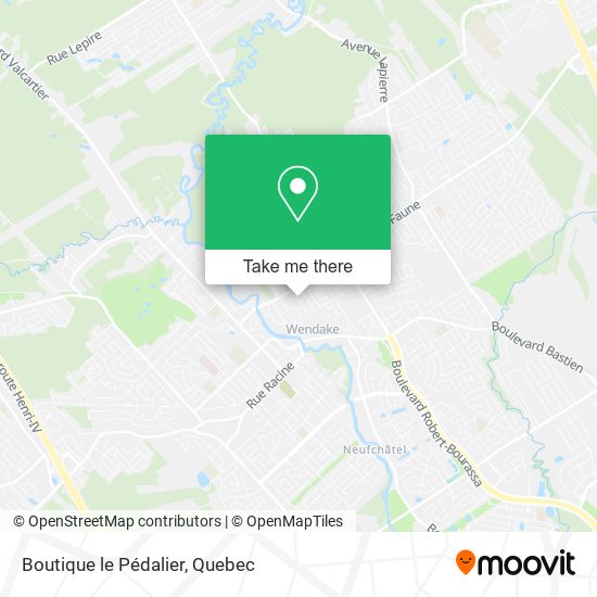 Boutique le Pédalier map